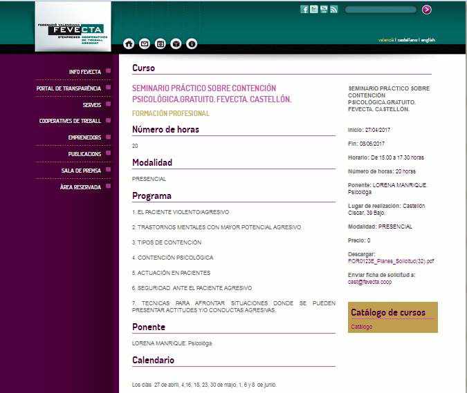 Lorena Manrique, FEVECTA junio 2017